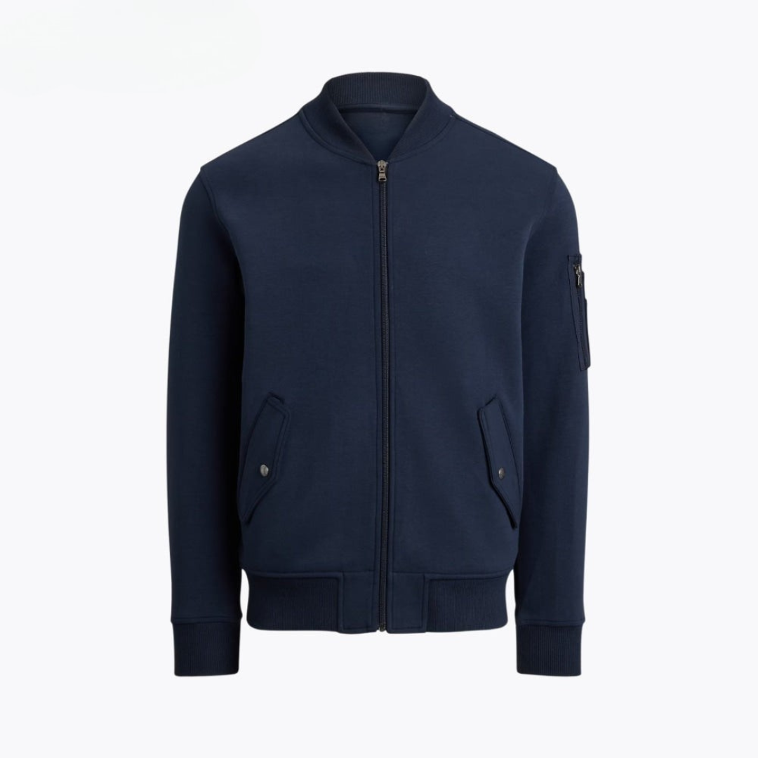 Double-Knit Bomber Jacket